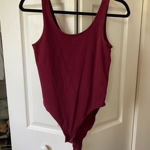 GAP FITTED STRETCH TEE TANK TOP BODYSUIT SMALL